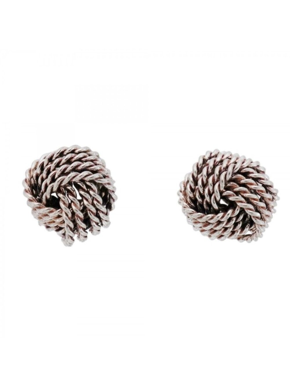 Tiffany & Co Earrings Somerset Mesh 925 Sterling Silver